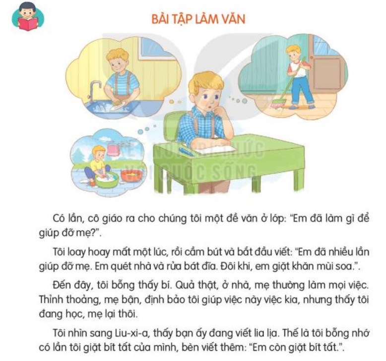 Đọc Bài tập làm văn trang 54, 55 Tiếng Việt lớp 3 Kết nối tri thức