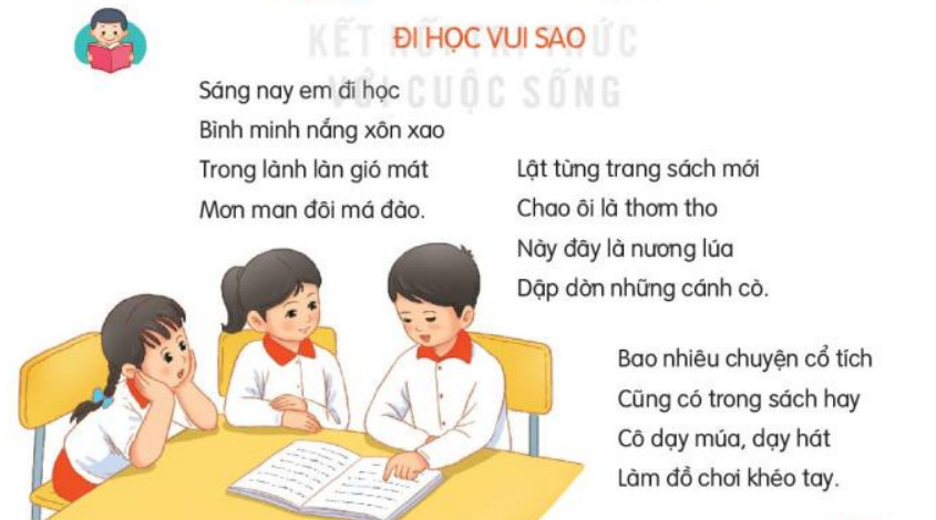 Đọc Đi học vui sao trang 43, 44 Tiếng Việt lớp 3 Kết nối tri thức