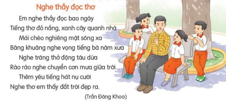 Viết: Nghe thầy đọc thơ trang 61 Tiếng Việt lớp 3 Kết nối tri thức