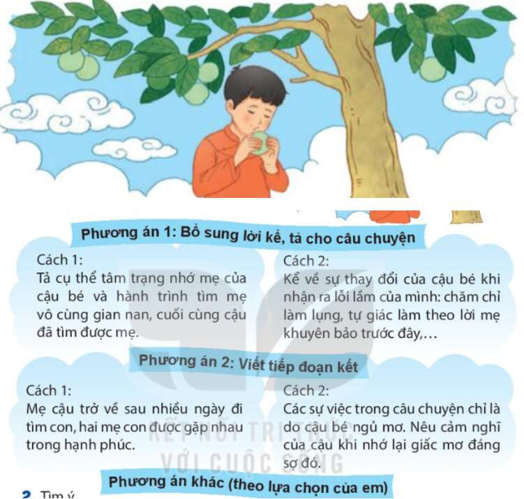 Viết Tìm ý cho đoạn văn tưởng tượng trang 83, 84 Tiếng Việt lớp 4 Kết nối tri thức